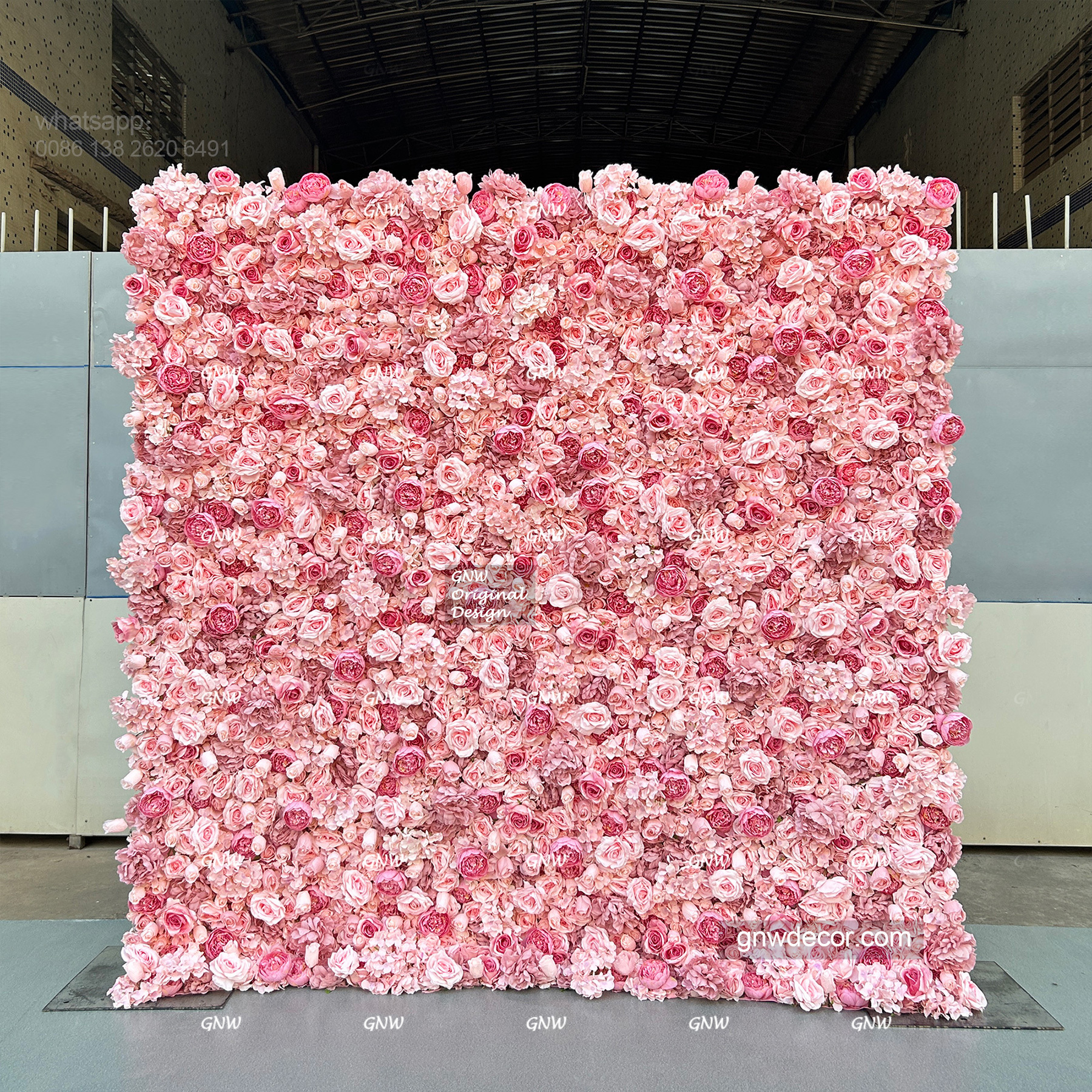 Artificial flower wall 8ft x 8ft