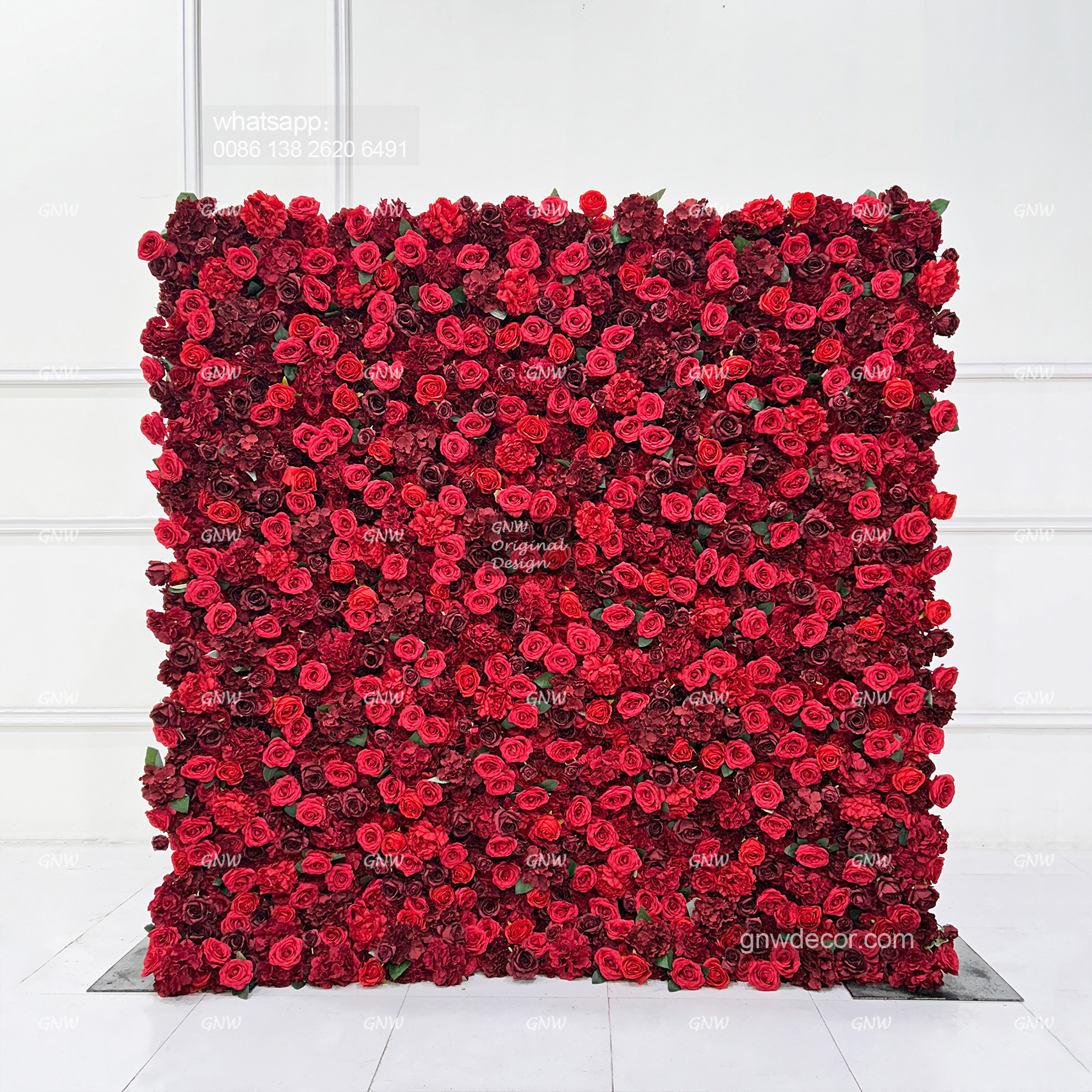 Artificial flower wall 8ft x 8ft