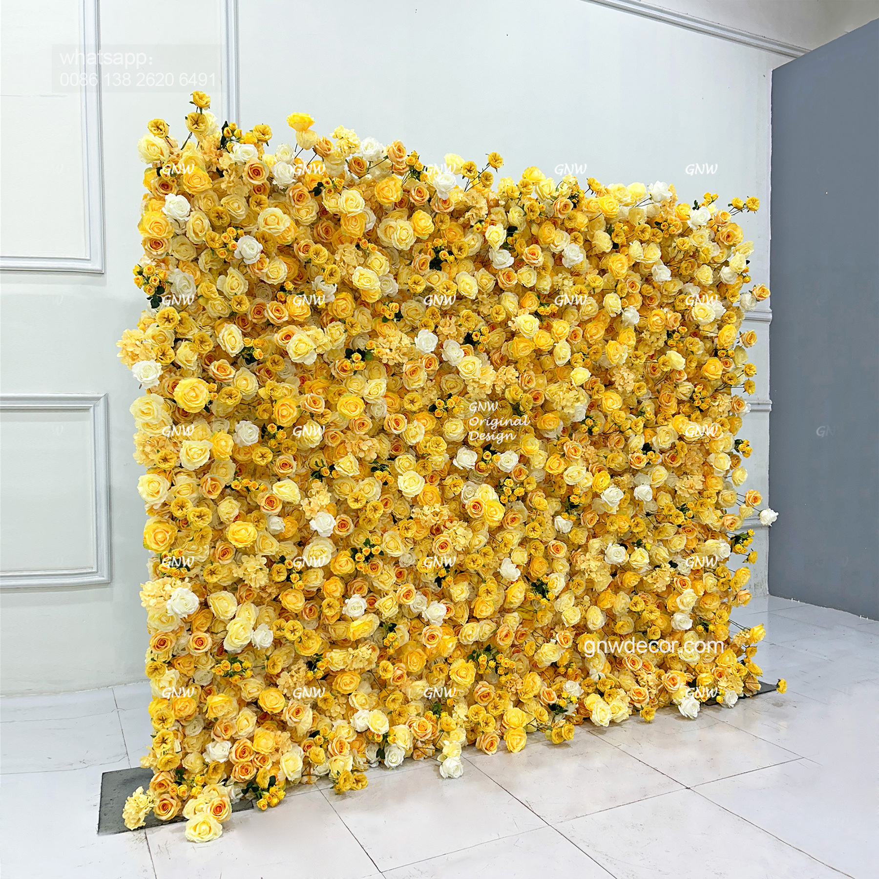Artificial flower wall 8ft x 10ft