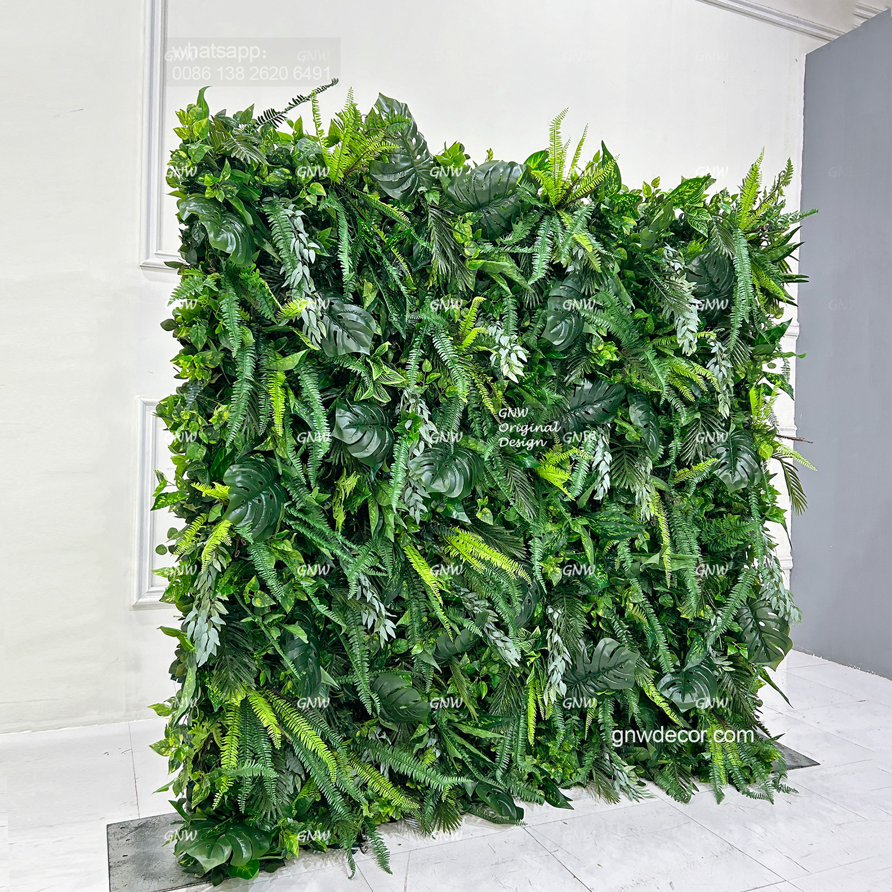 Artificial flower wall 8ft x 8ft