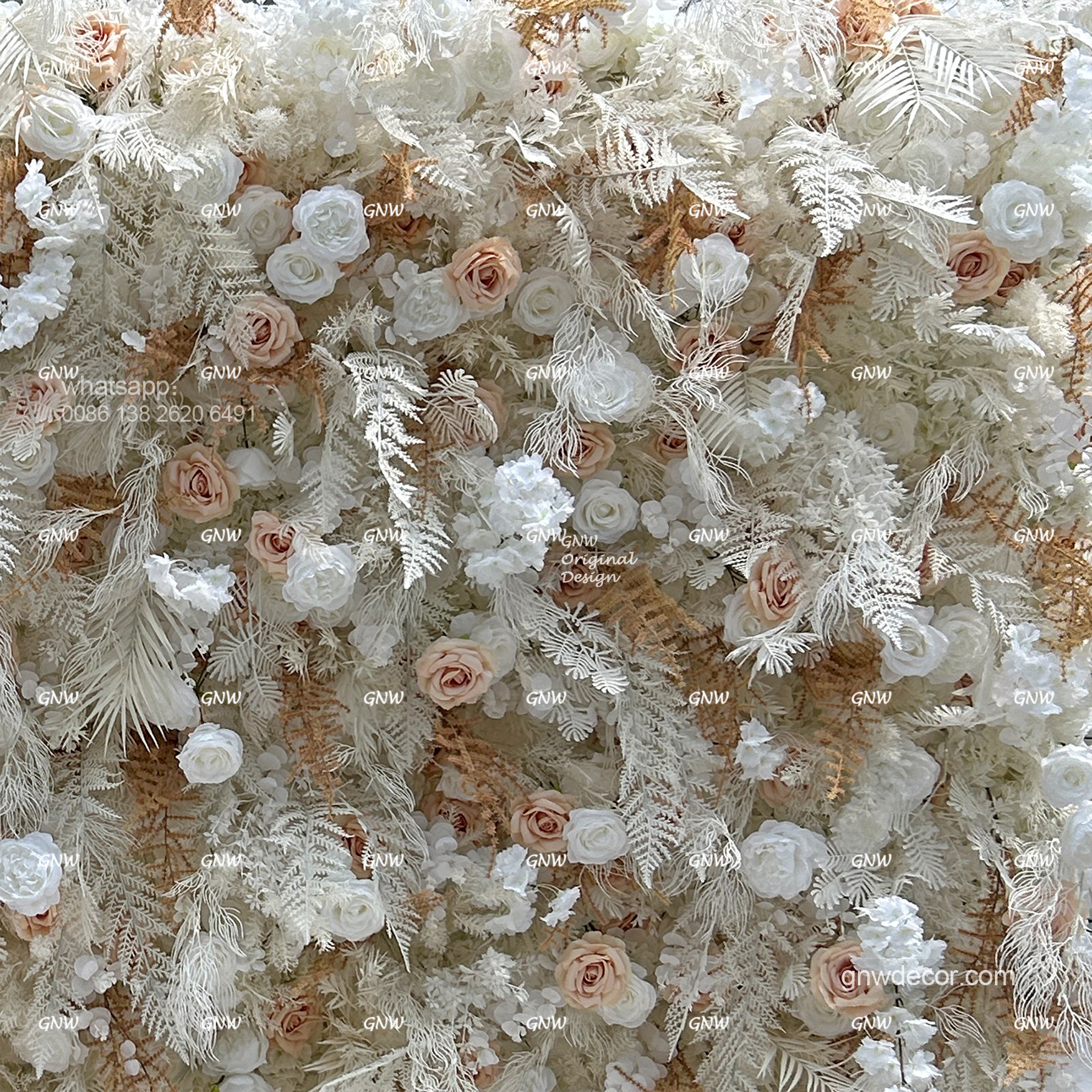 Artificial flower wall 8ft x 10ft