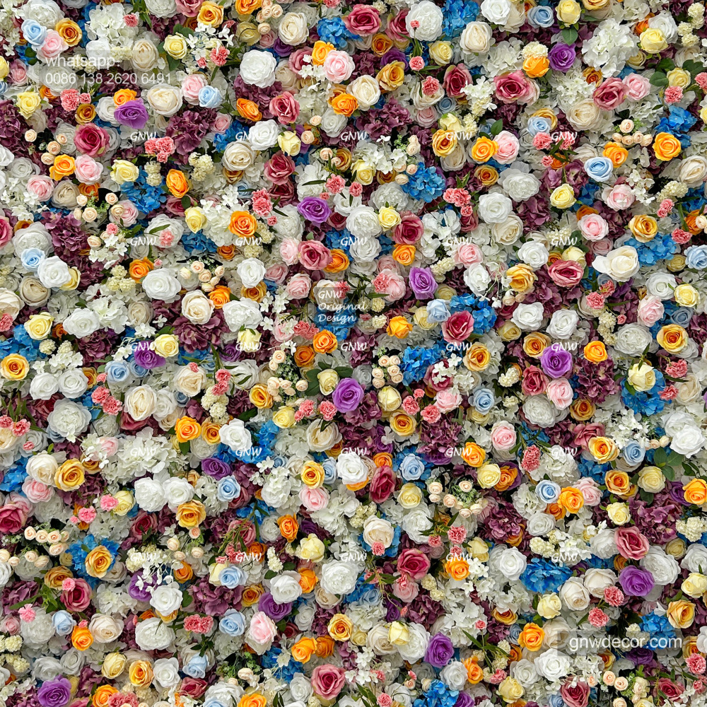 Artificial flower wall 8ft x 8ft