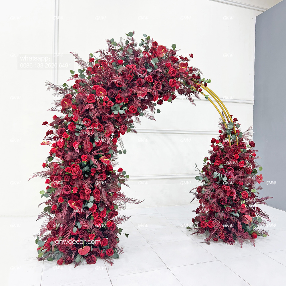 Artificial flower arch : n shape