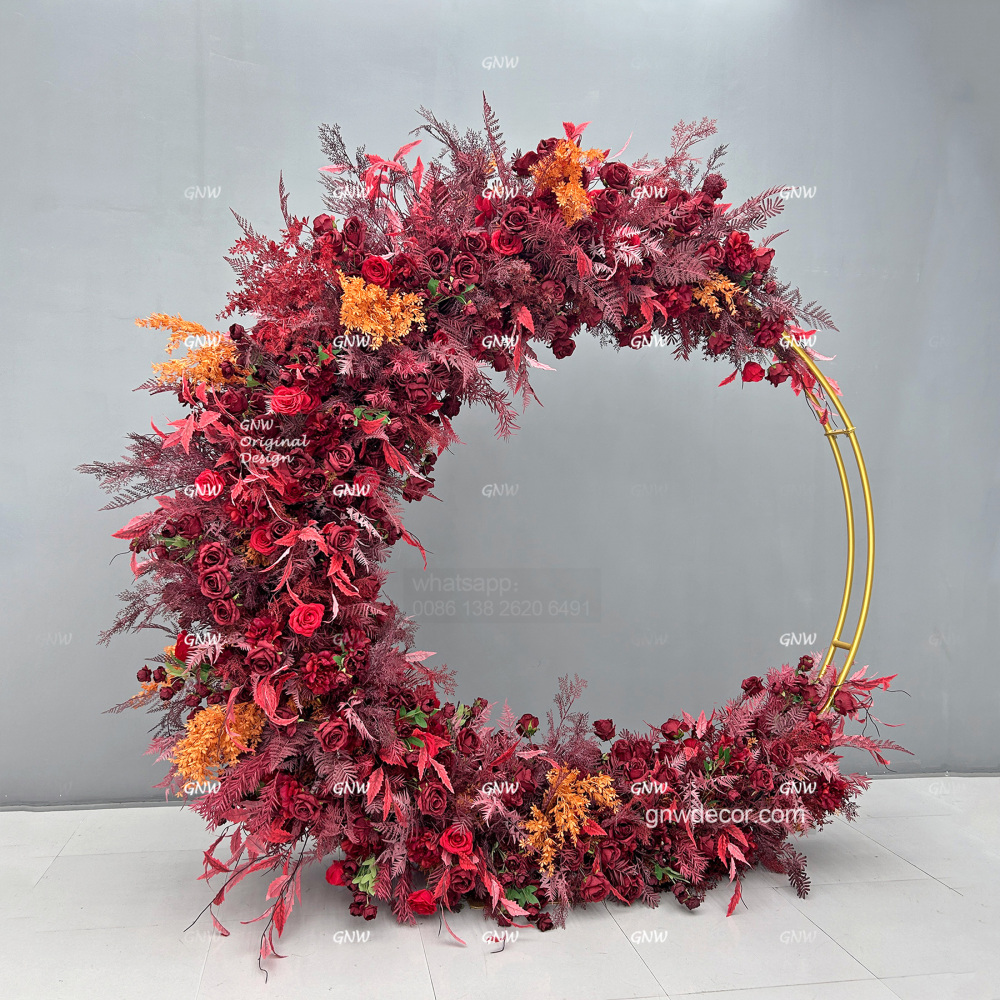 Artificial flower arch : circle ring shape