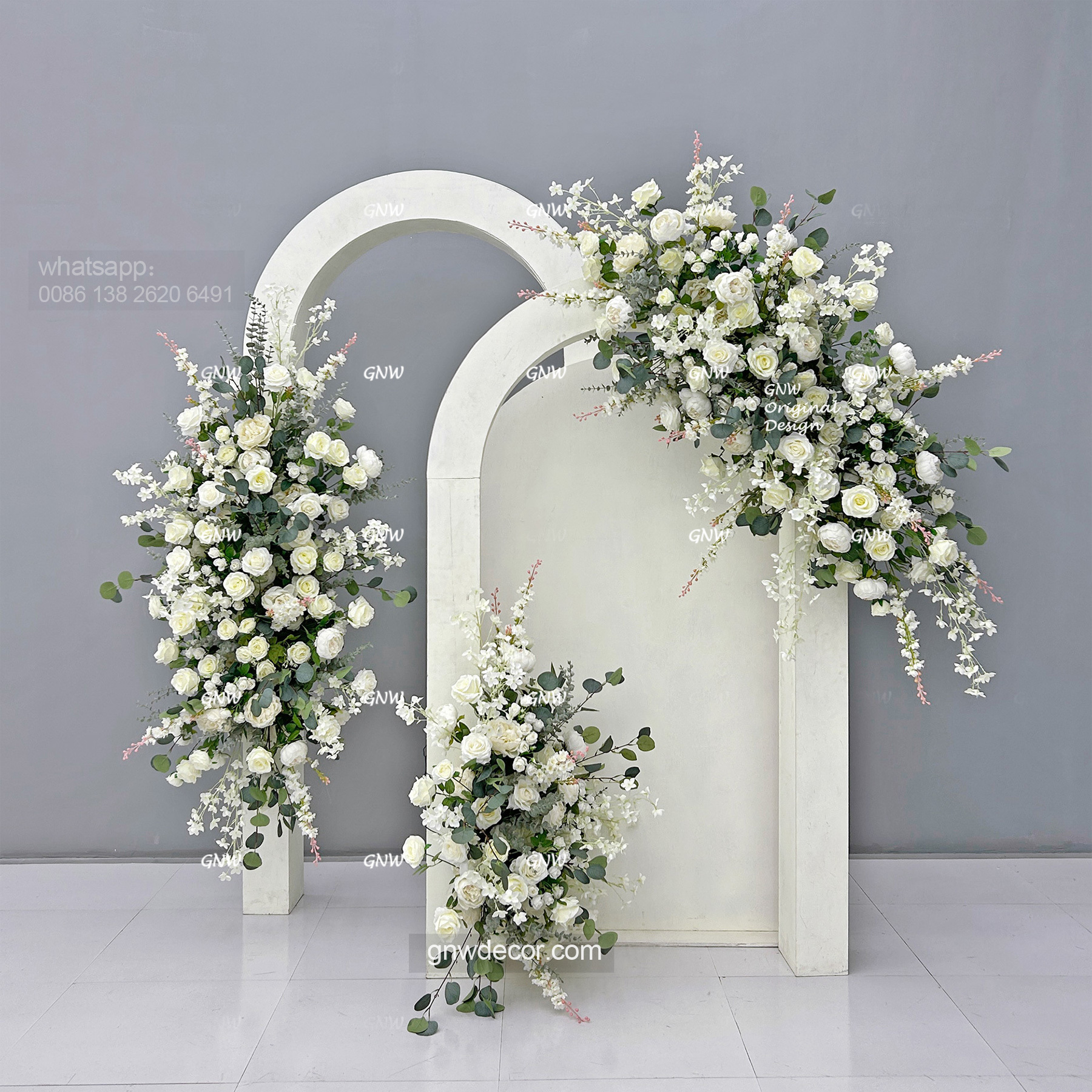Artificial flower arch : other shape
