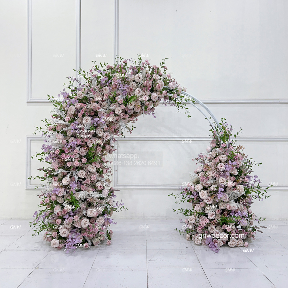 Artificial flower arch : n shape