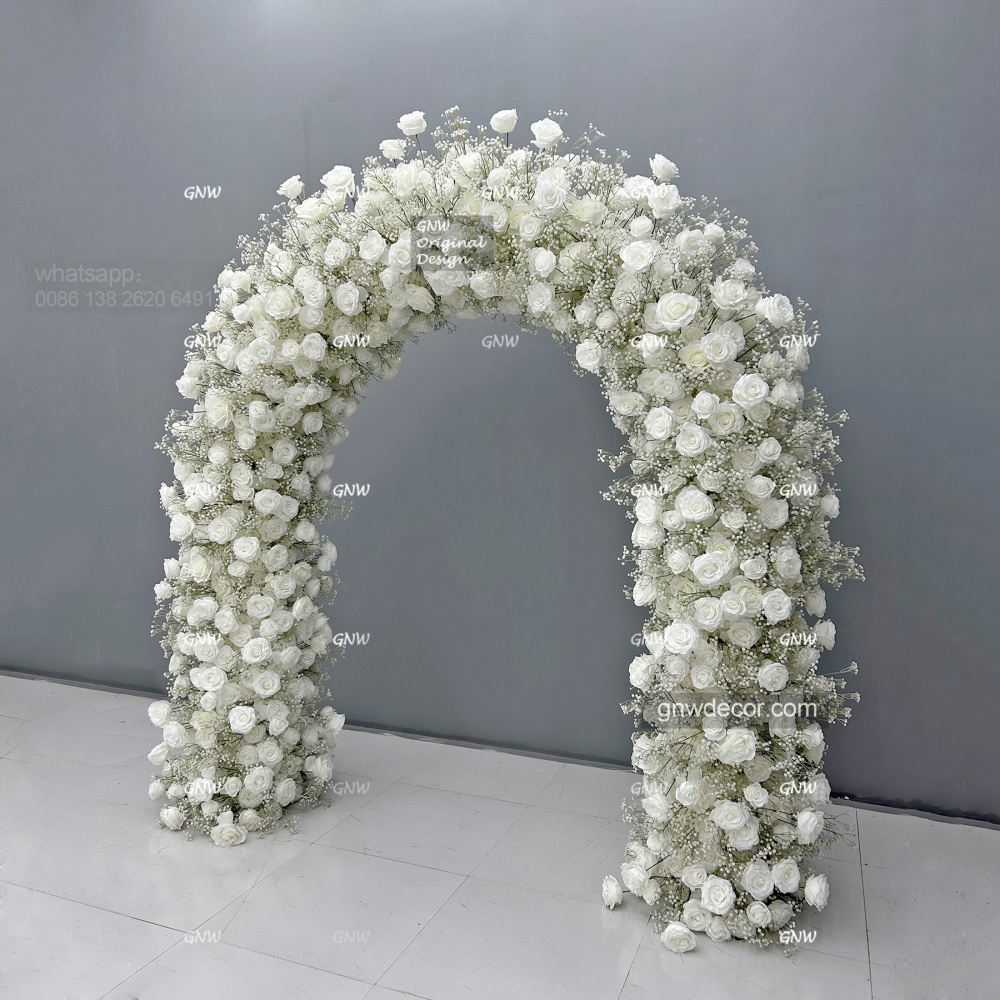 Artificial flower arch : n shape