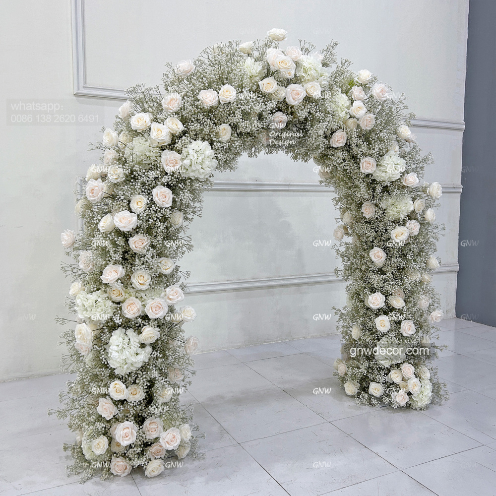 Artificial flower arch : n shape