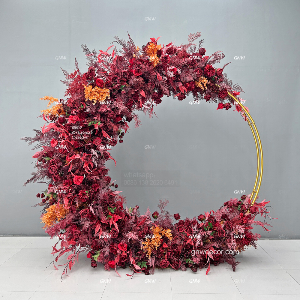 Artificial flower arch : circle ring shape