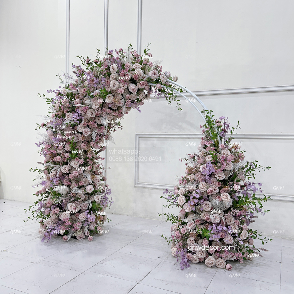 Artificial flower arch : n shape