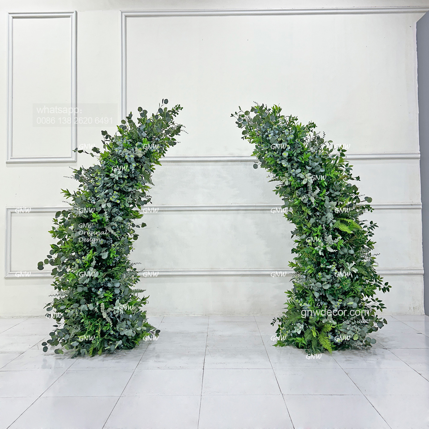 Artificial flower arch : 11 pillars
