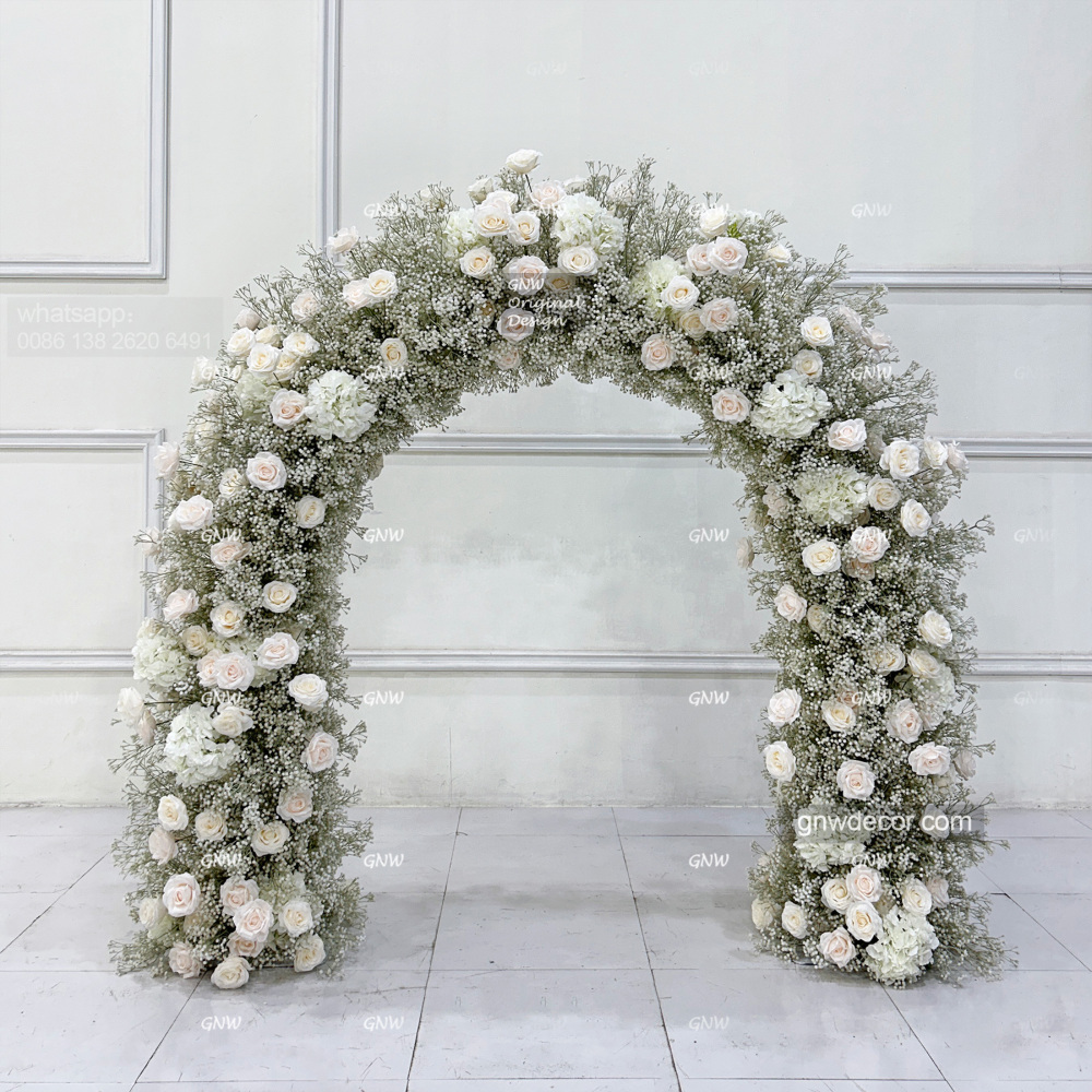Artificial flower arch : n shape