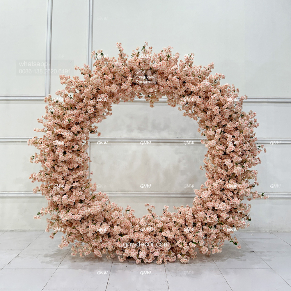 Artificial flower arch : circle ring shape