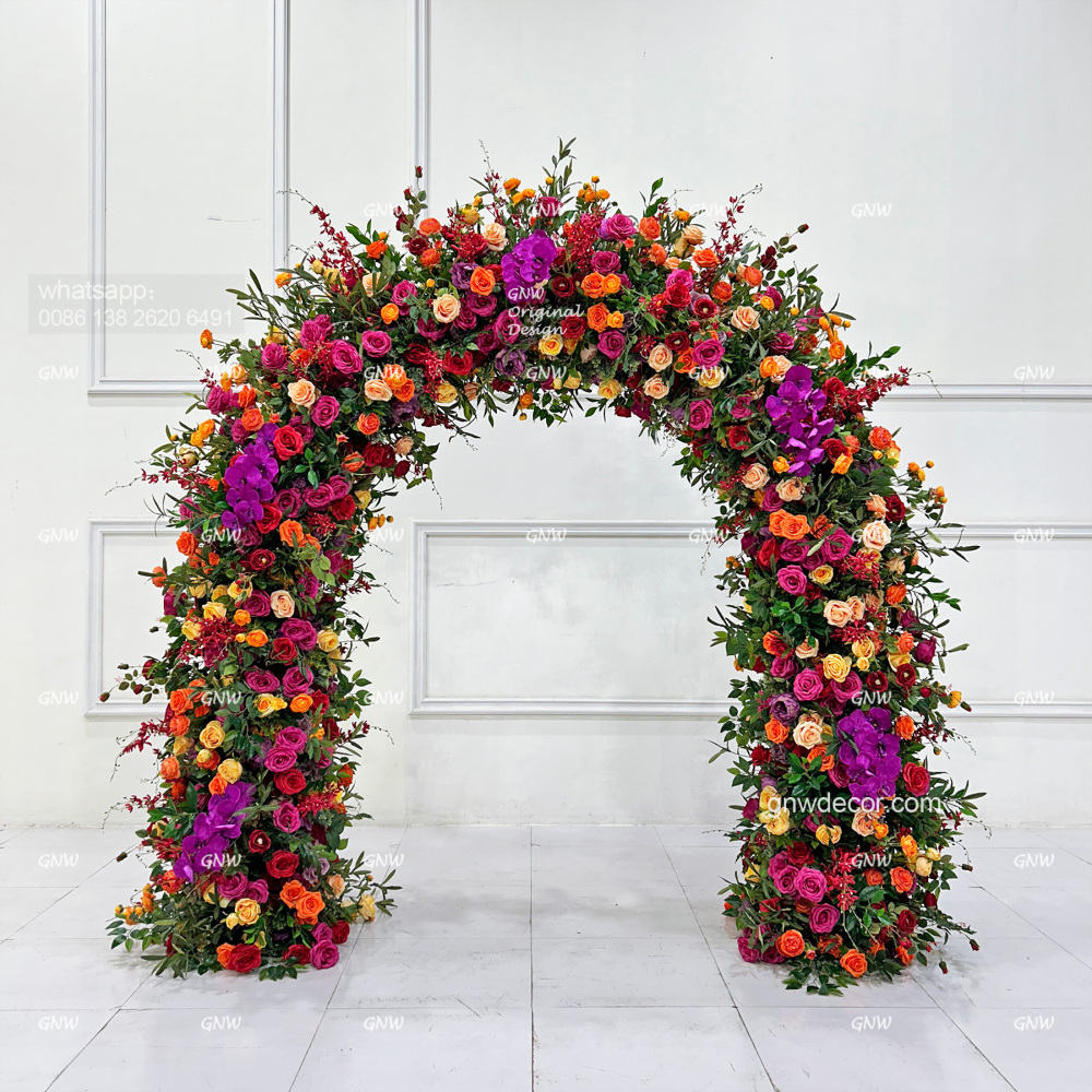 Artificial flower arch : n shape