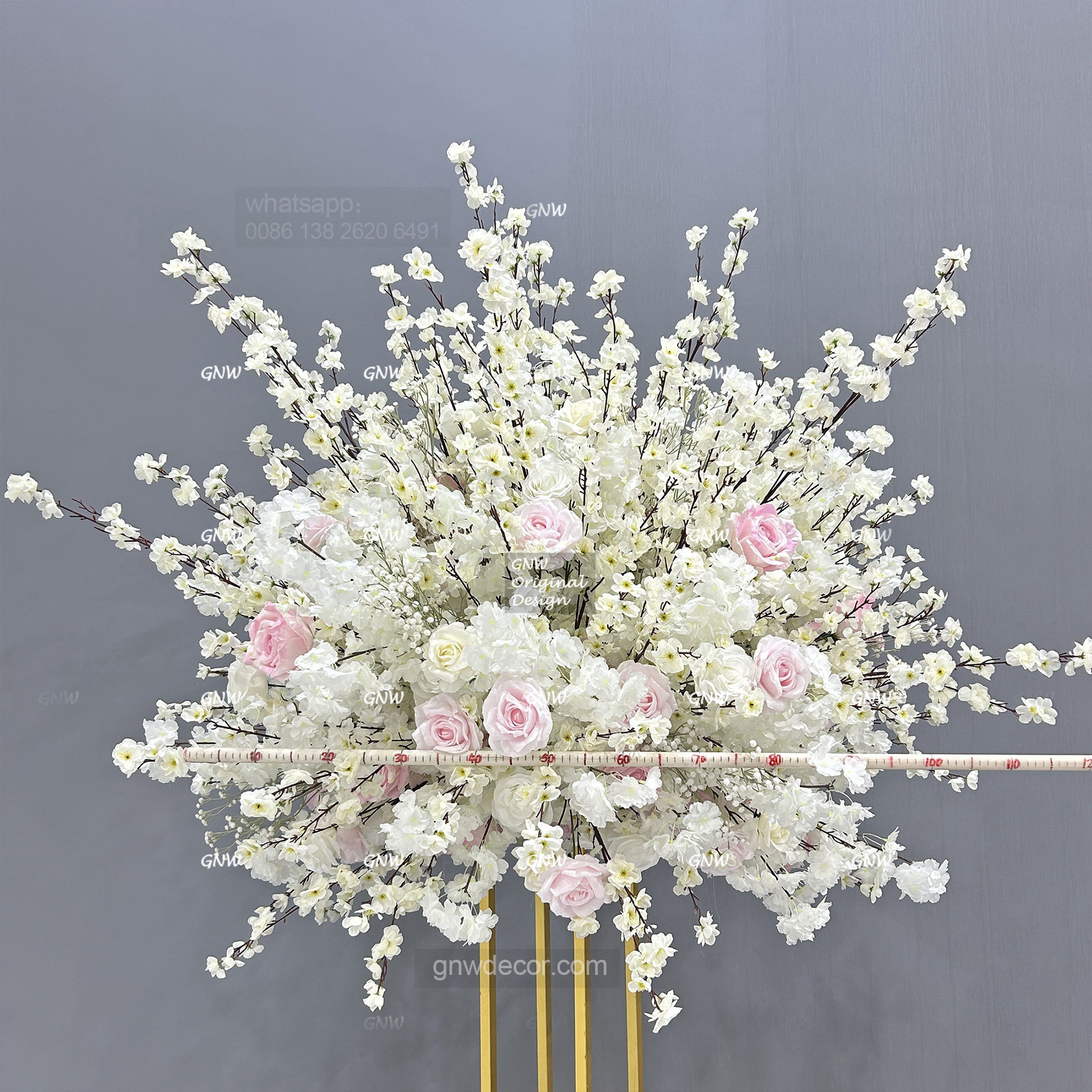 Artificial flower table centerpieces ball 40''