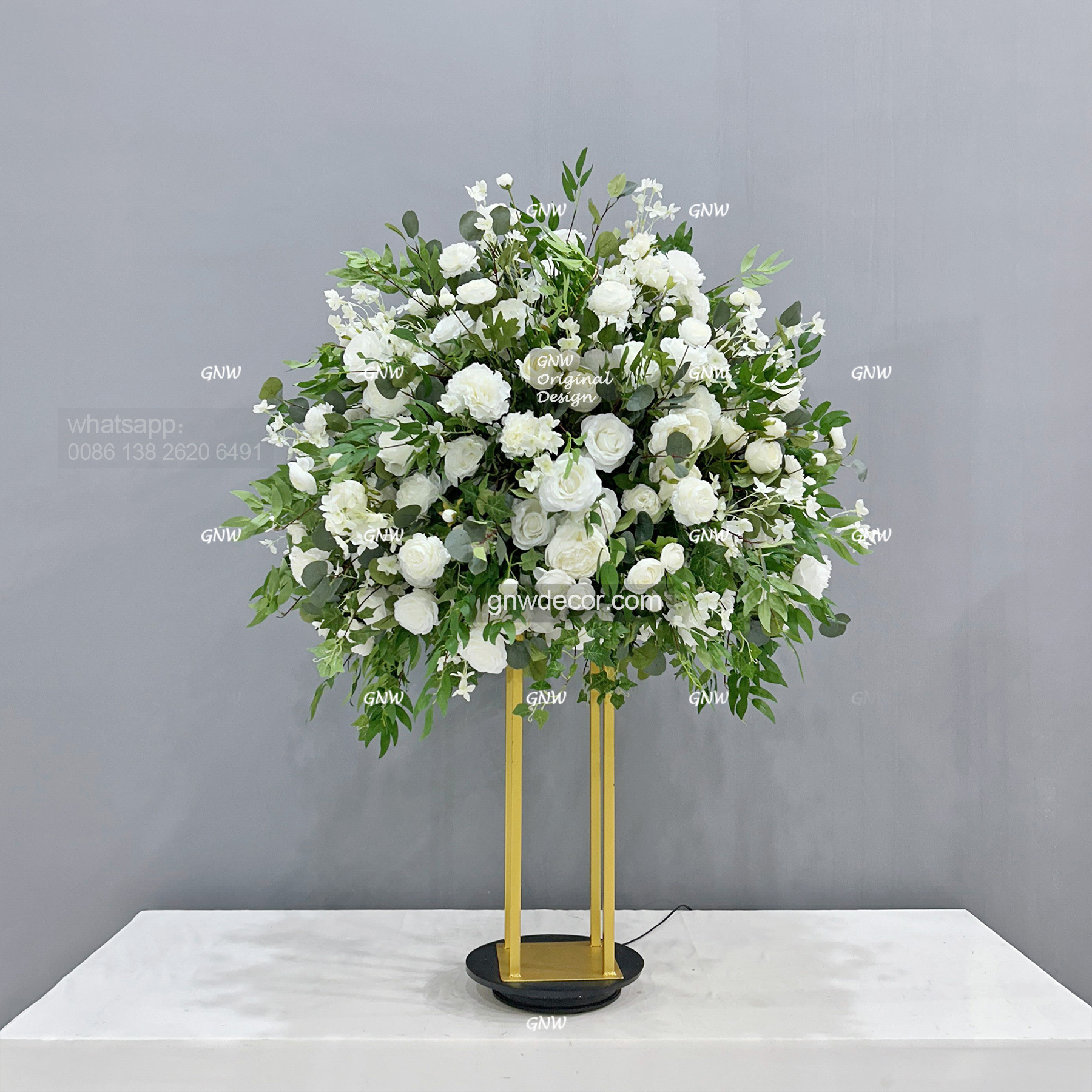 Artificial flower table centerpieces ball 40''