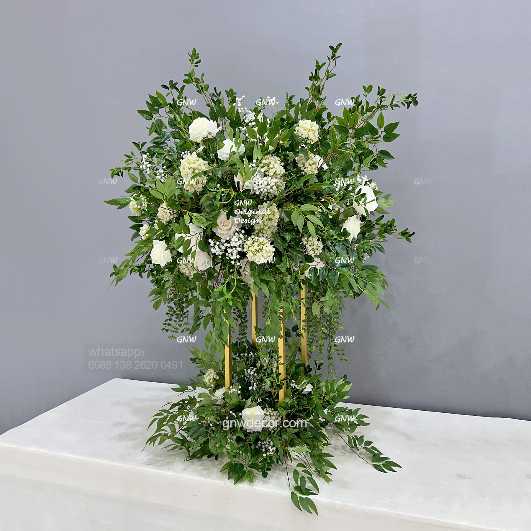 Artificial flower table centerpieces ball 34''