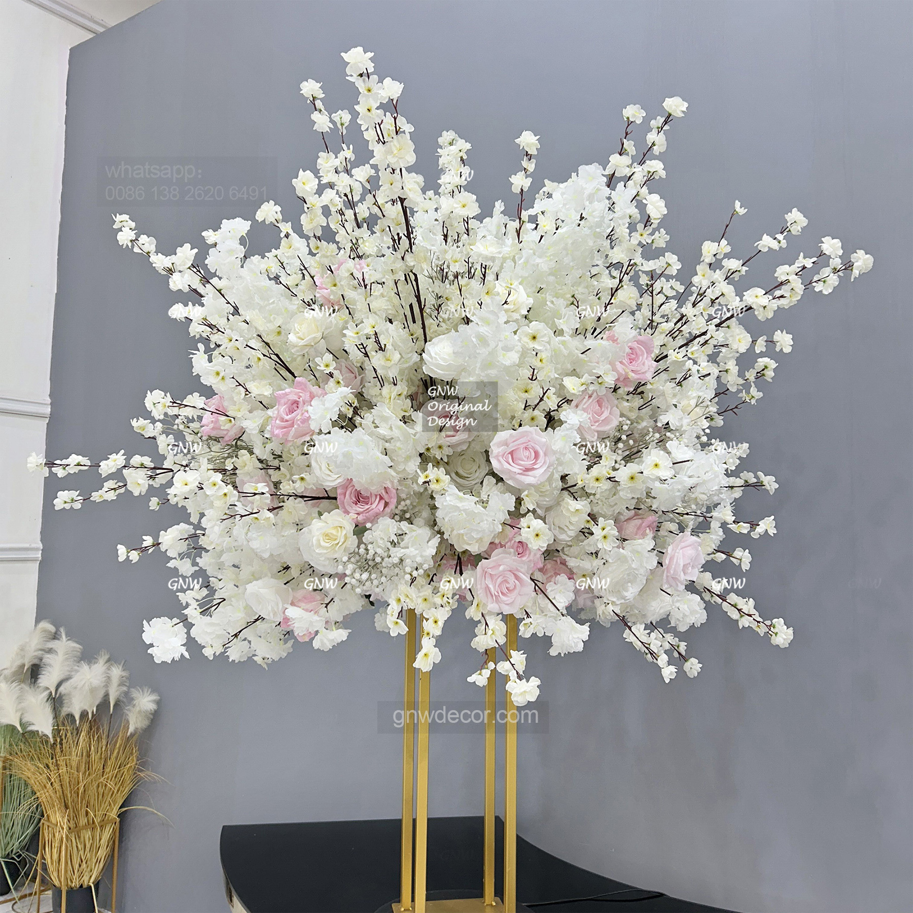 Artificial flower table centerpieces ball 40''