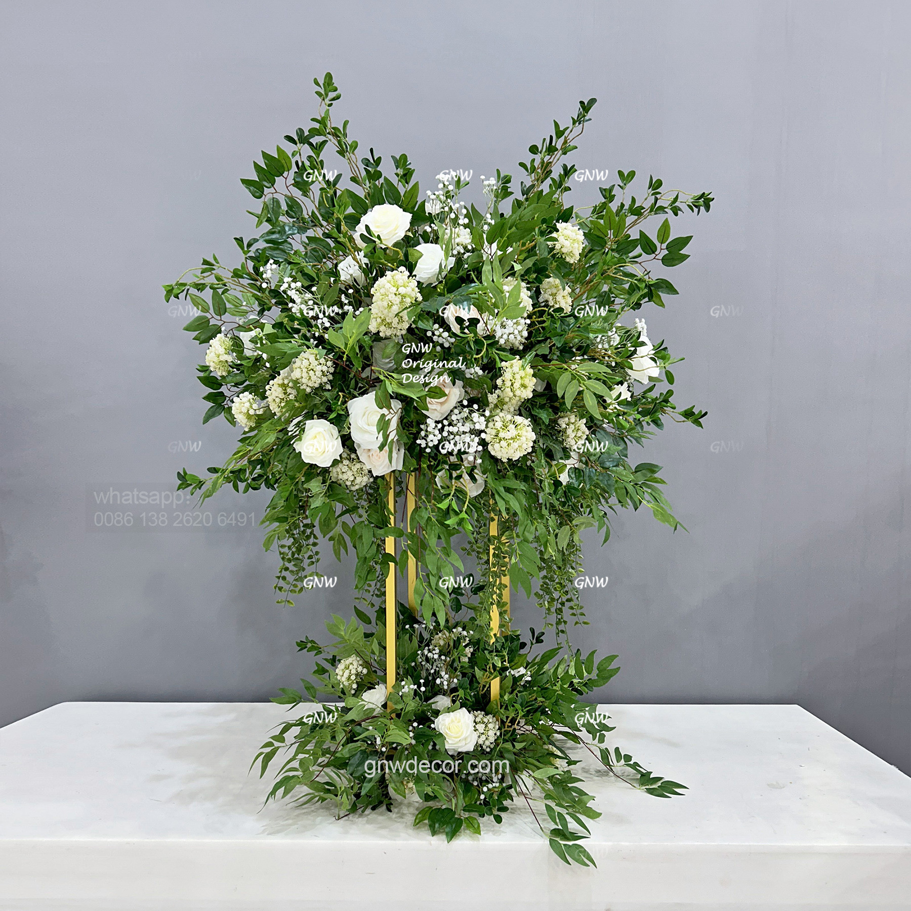 Artificial flower table centerpieces ball 34''
