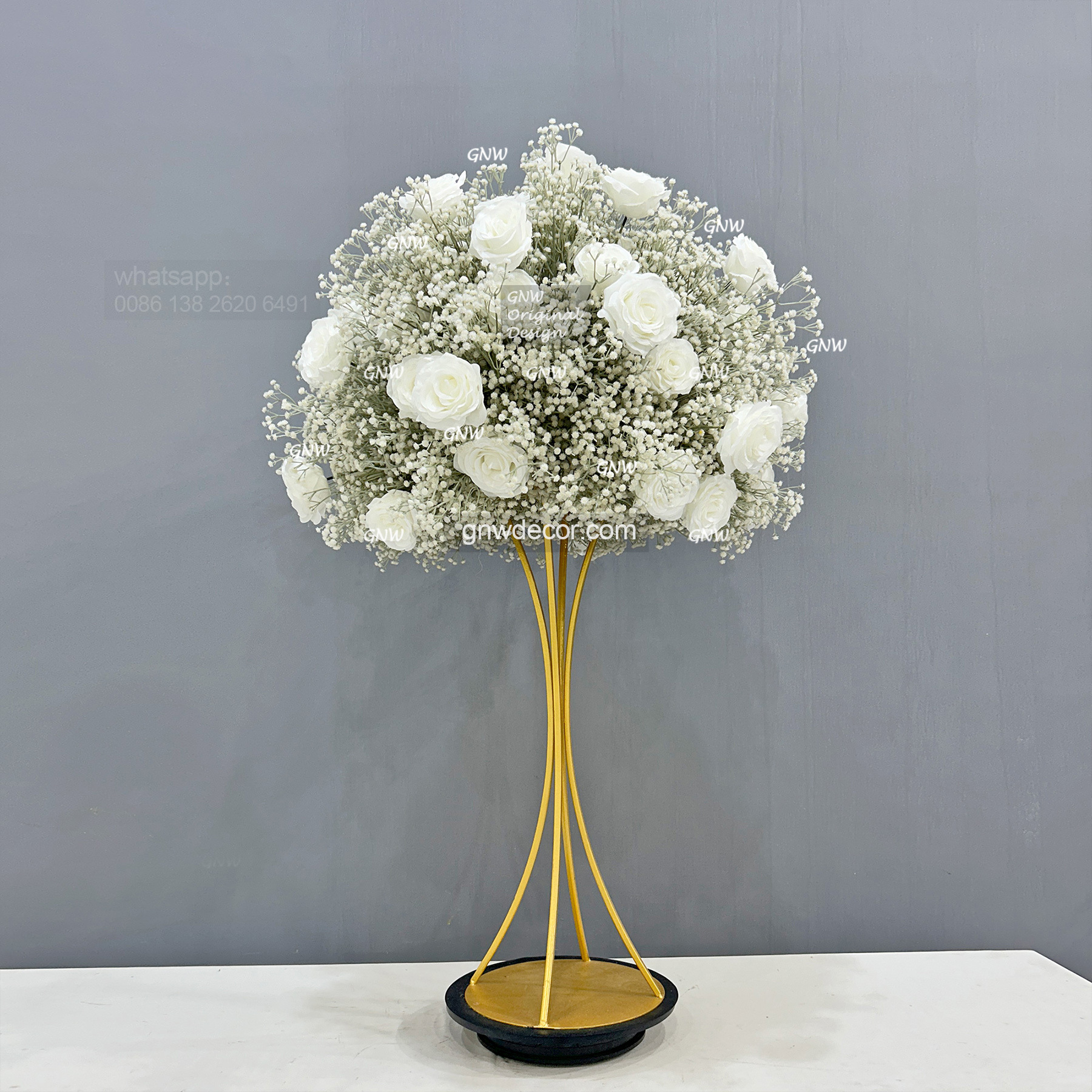 Artificial flower table centerpieces ball 30''