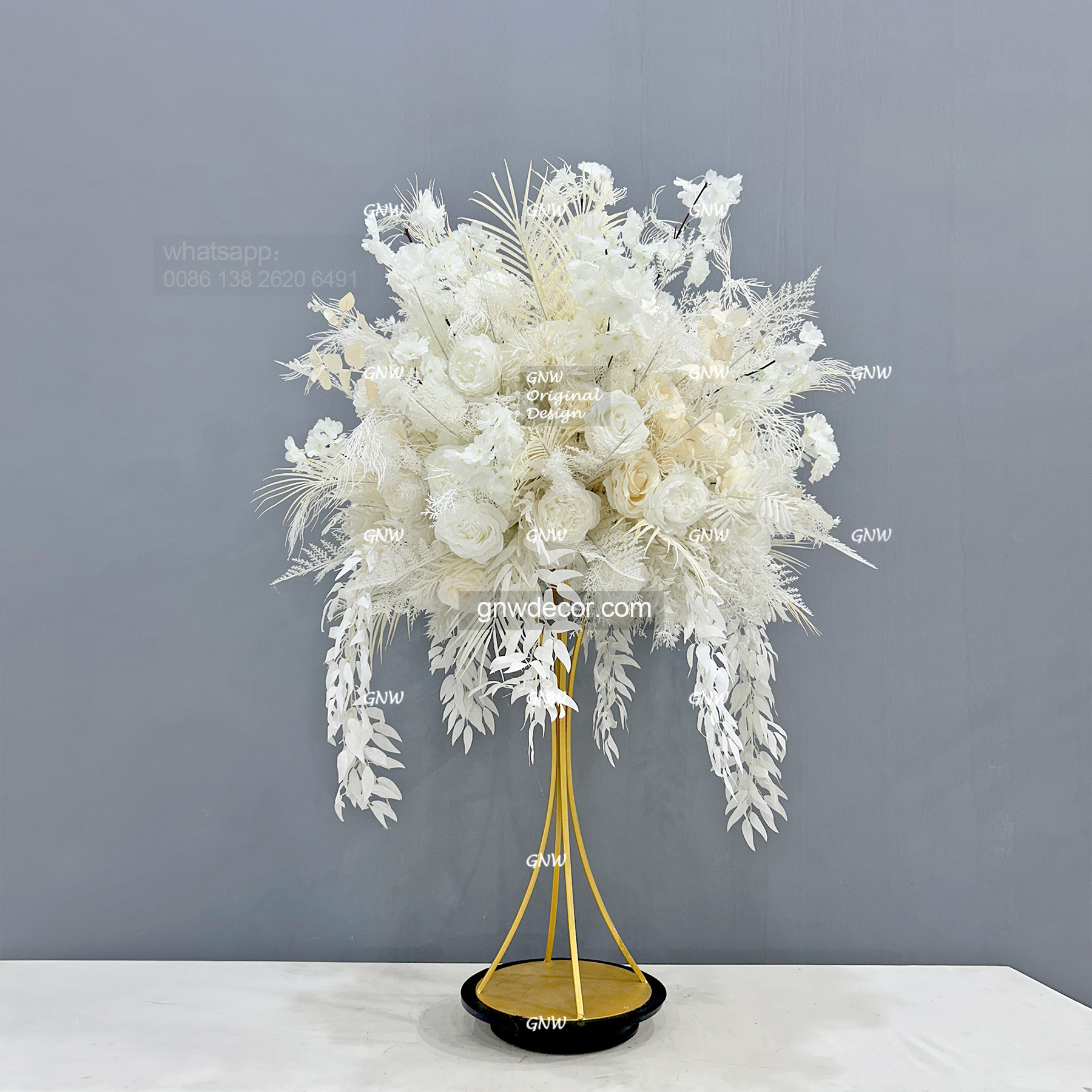 Artificial flower table centerpieces ball 30''