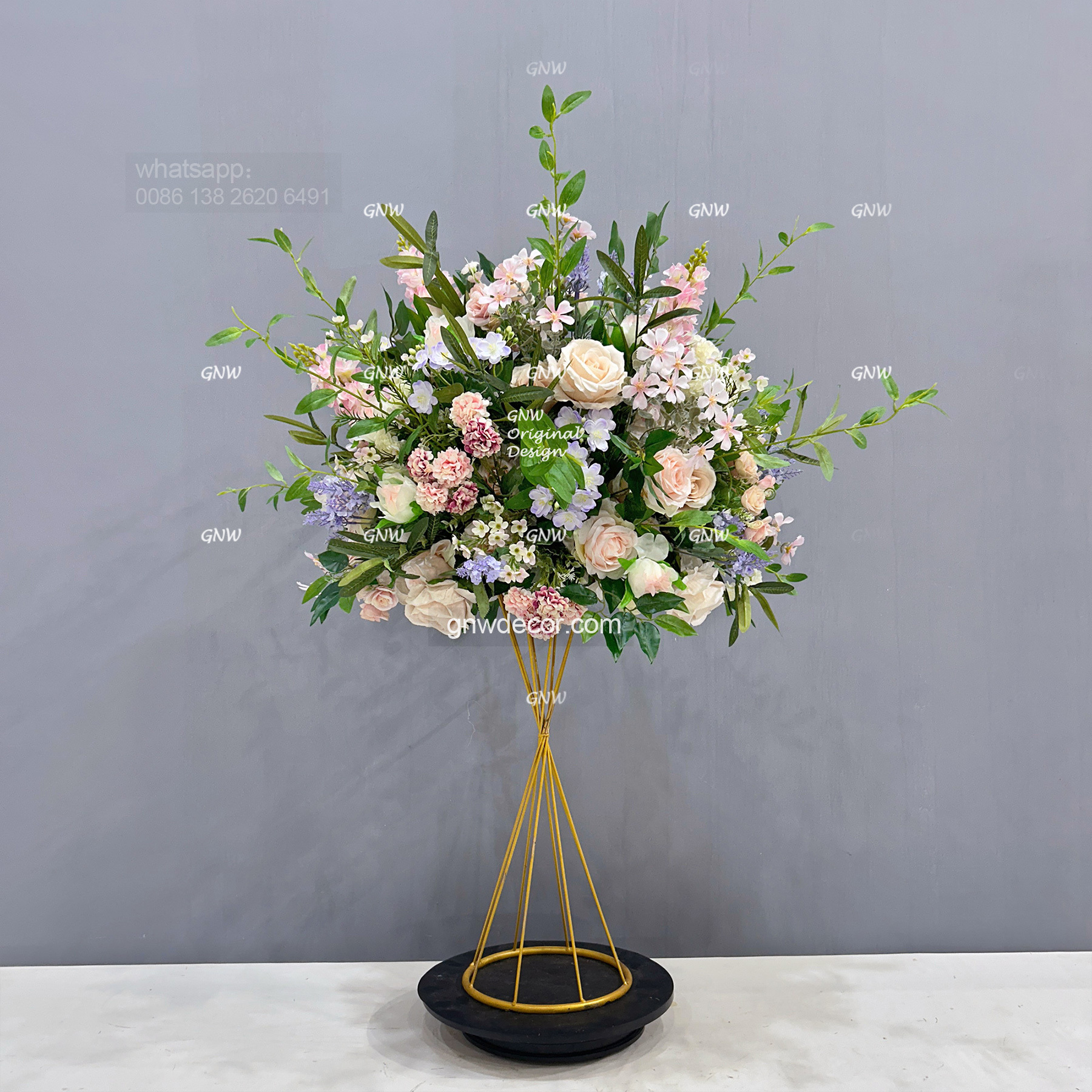 Artificial flower table centerpieces ball  22''