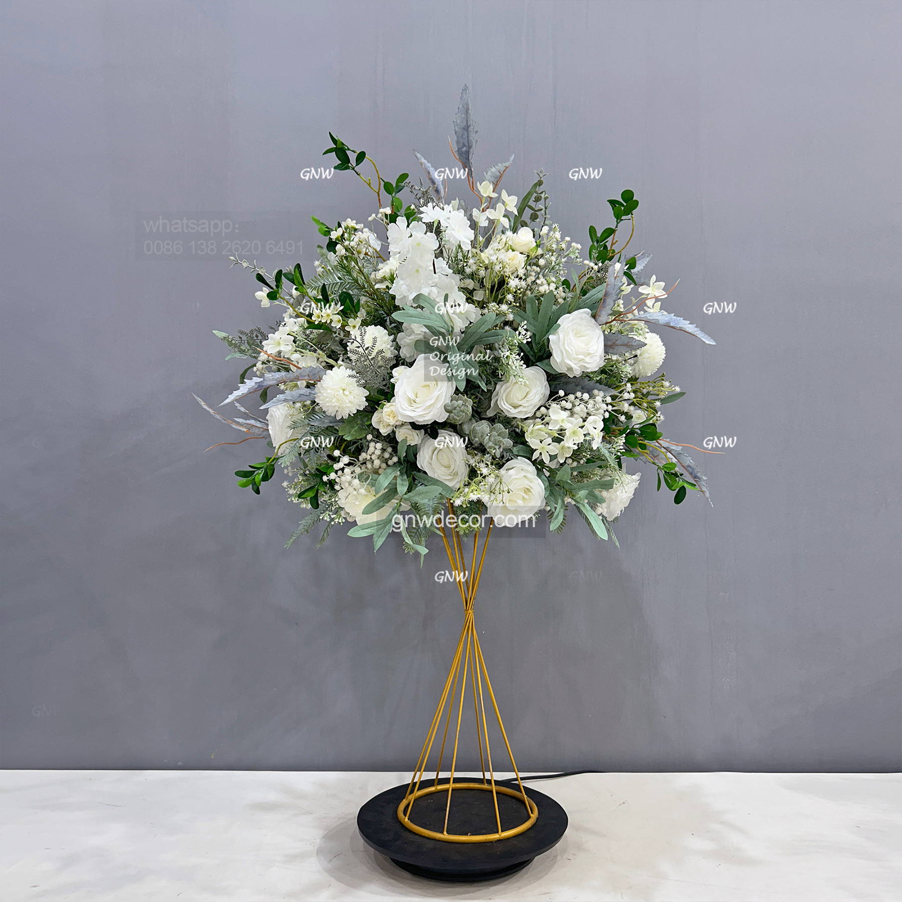 Artificial flower table centerpieces ball  22''