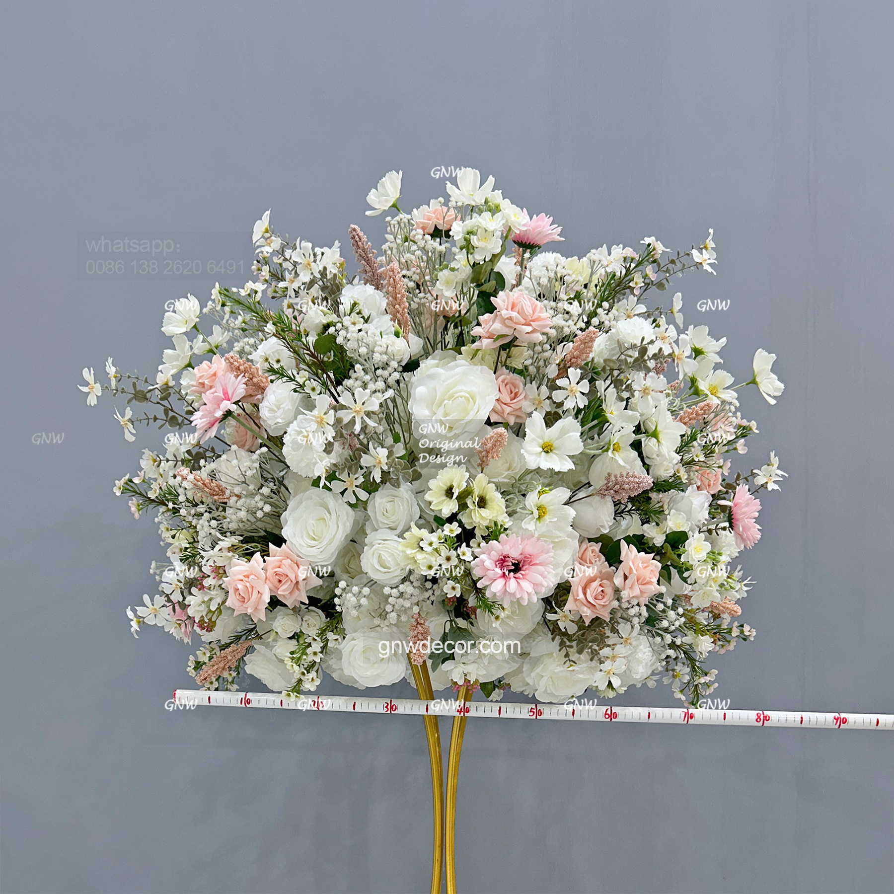 Artificial flower table centerpieces ball 30''