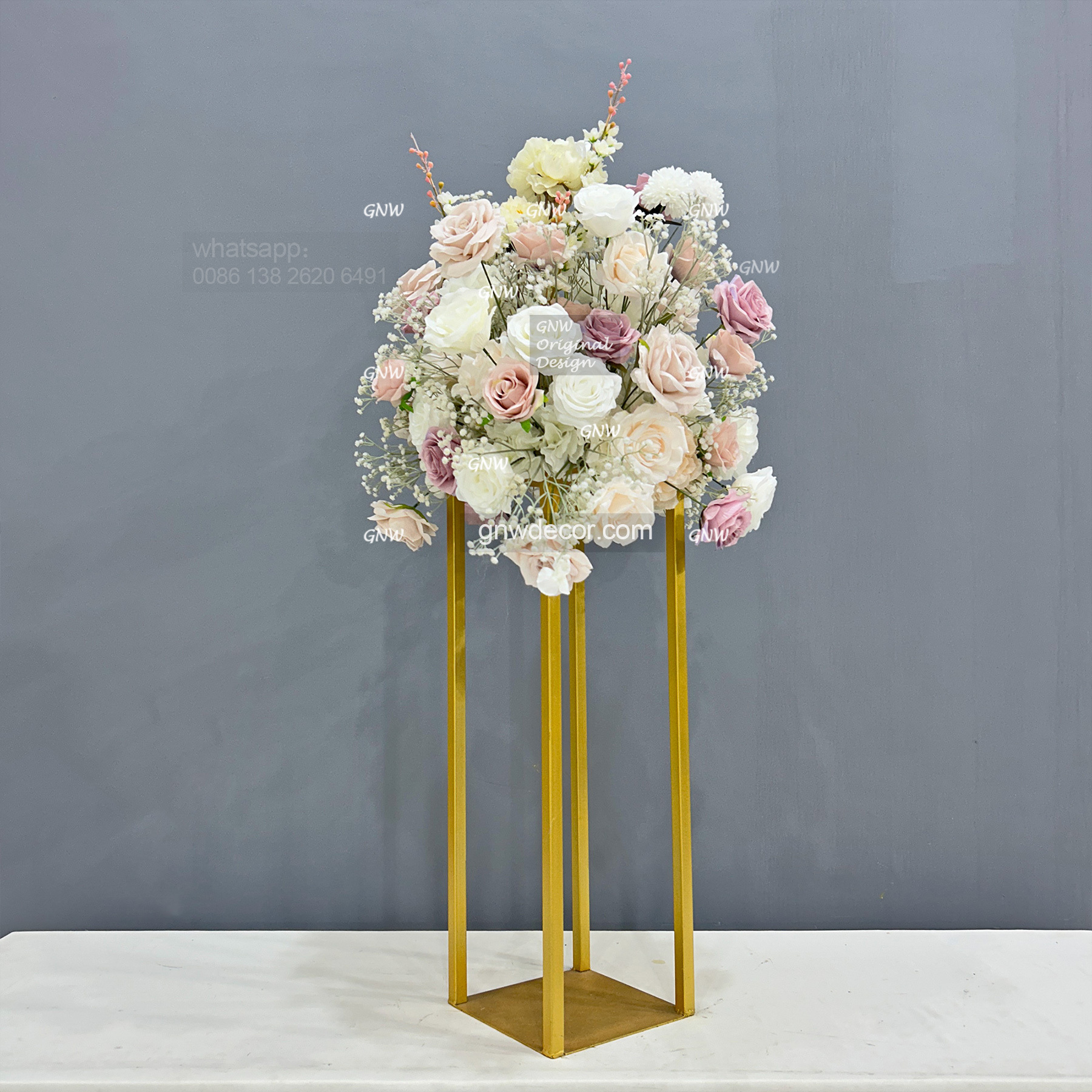 Artificial flower table centerpieces ball  18''