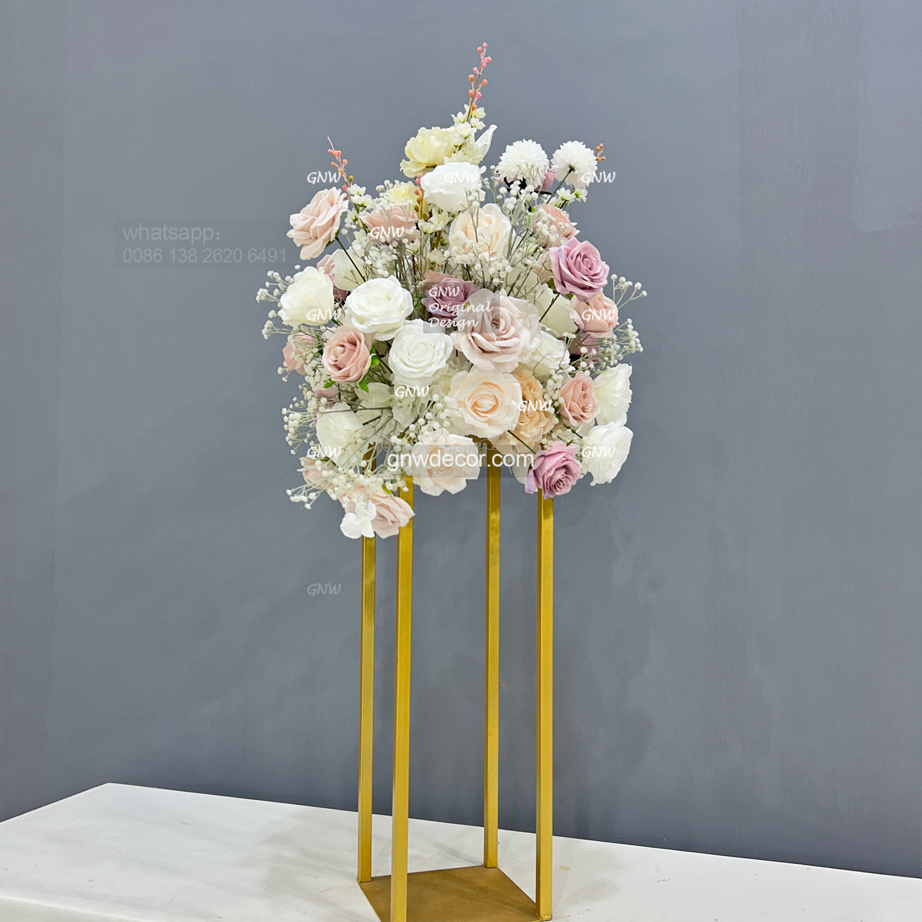 Artificial flower table centerpieces ball  18''