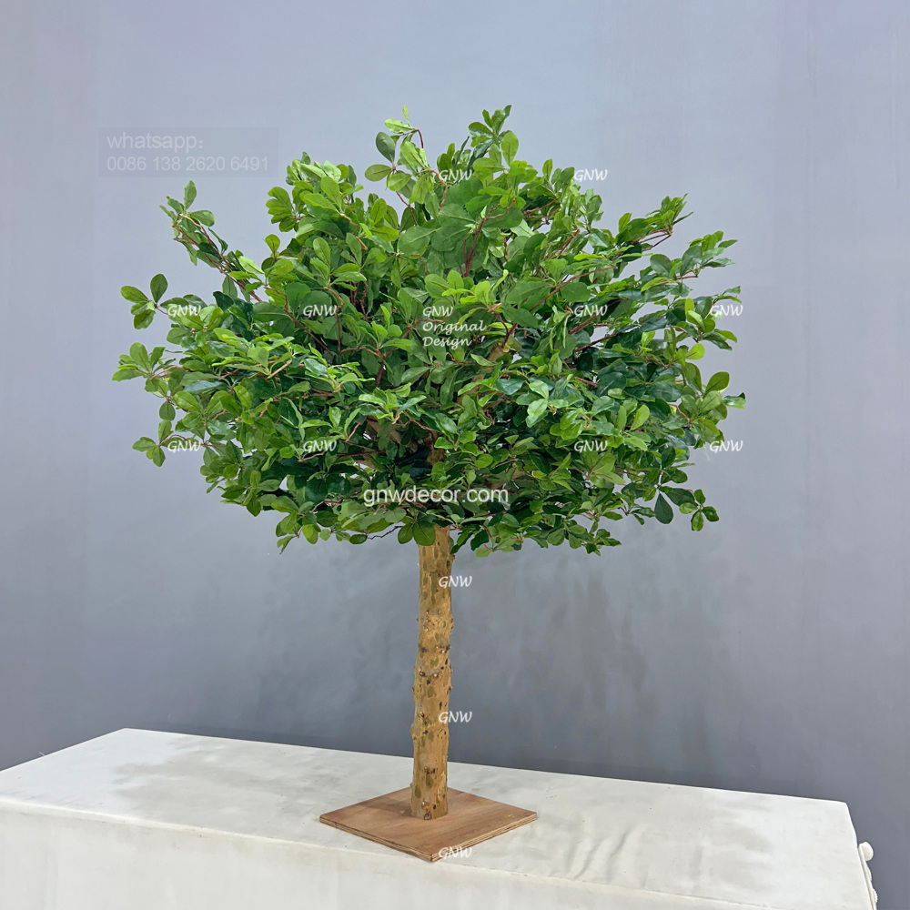 Artificial flower tree for table centerpiece