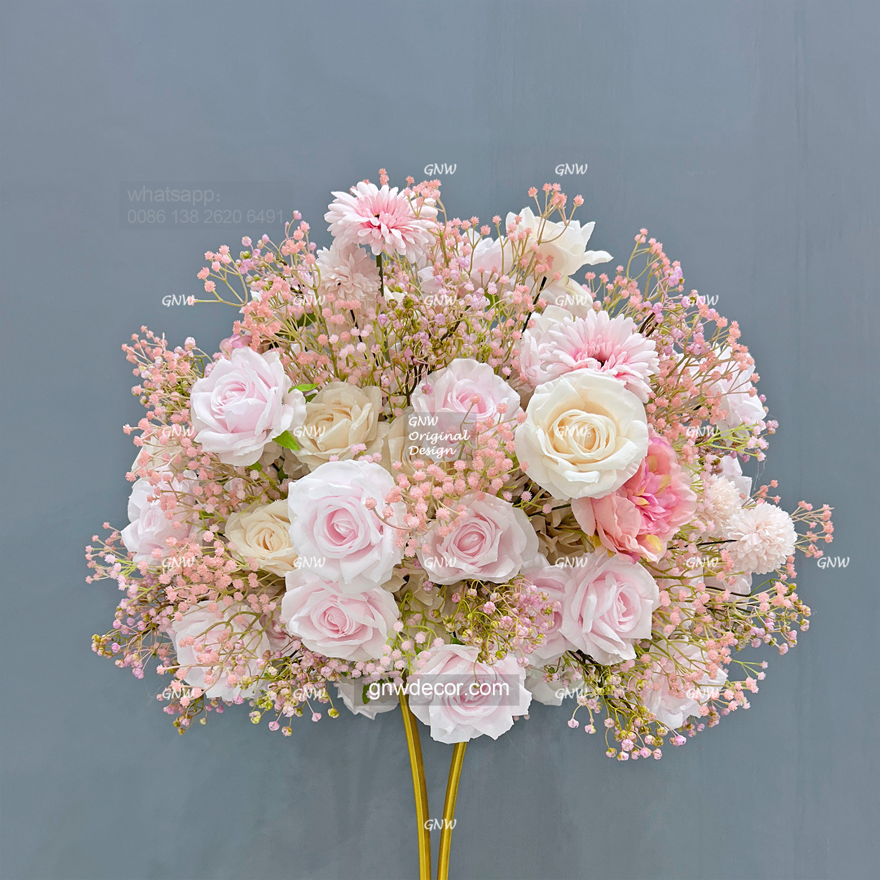 Artificial flower table centerpieces ball 30''