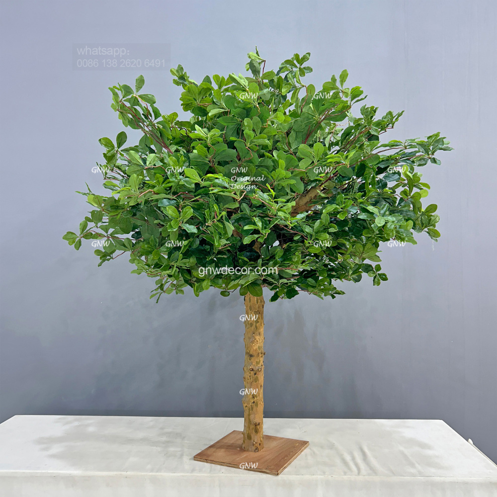 Artificial flower tree for table centerpiece