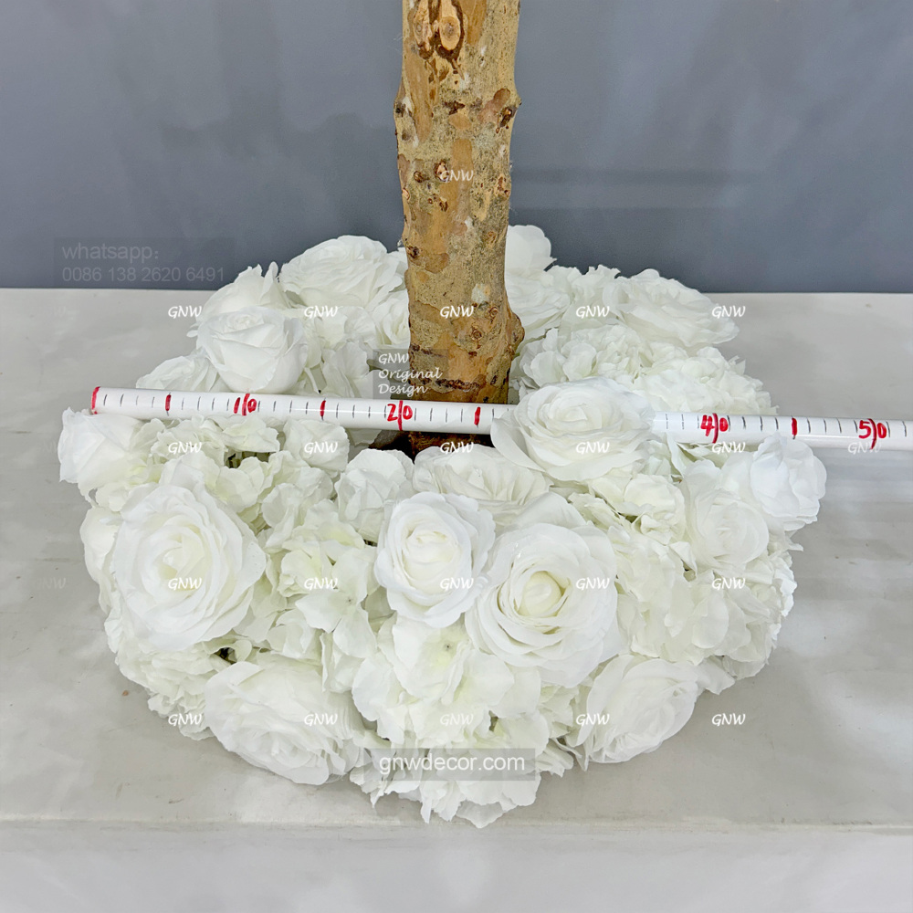 Artificial flower tree for table centerpiece