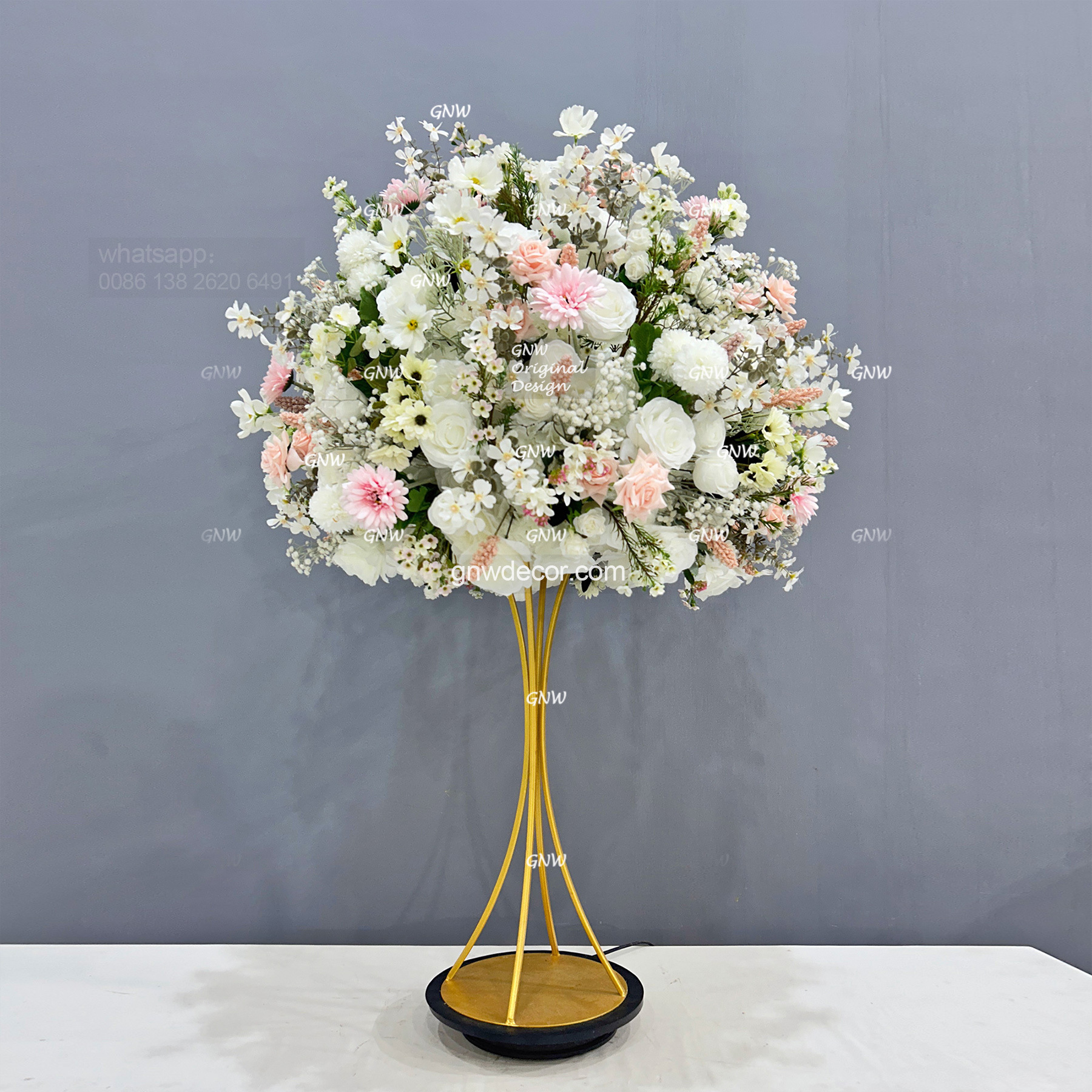 Artificial flower table centerpieces ball 30''