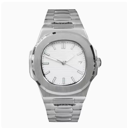 Men's Automatic Mechanical Watch Nautilus Style Stainless Steel Case Strap with NH35A Movement