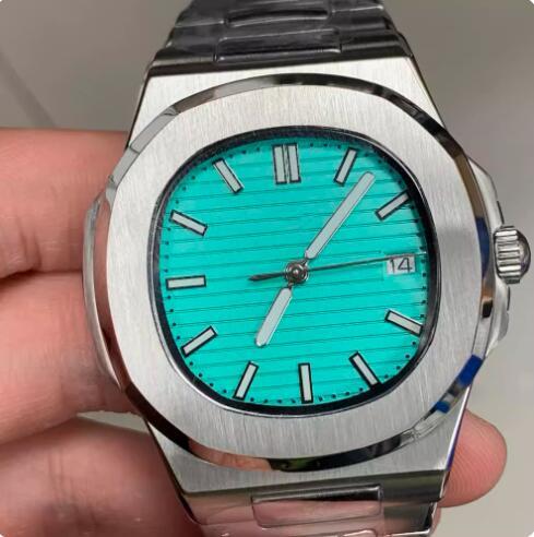 Men's Automatic Mechanical Watch Nautilus Style Stainless Steel Case Strap with NH35A Movement