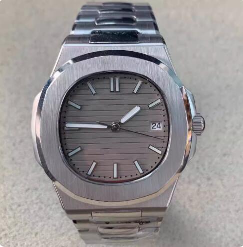 Men's Automatic Mechanical Watch Nautilus Style Stainless Steel Case Strap with NH35A Movement