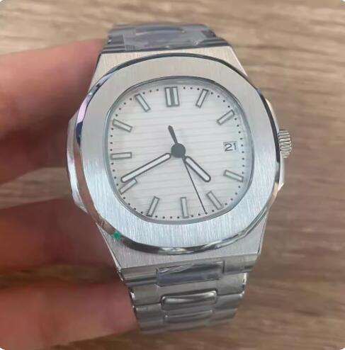 Men's Automatic Mechanical Watch Nautilus Style Stainless Steel Case Strap with NH35A Movement