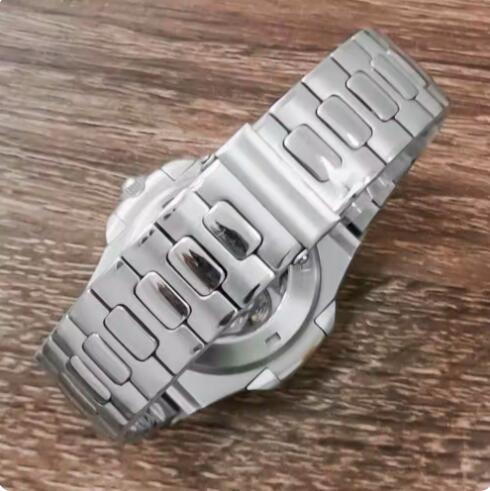 Men's Automatic Mechanical Watch Nautilus Style Stainless Steel Case Strap with NH35A Movement