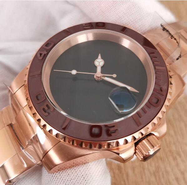 Men's mechanical watch in rose gold with a diameter of 40mm and equipped with a Japanese NH35 movement