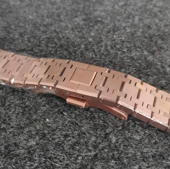 41mm PVD rose gold/black precision steel men's mechanical watch with NH35 movement sapphire glass