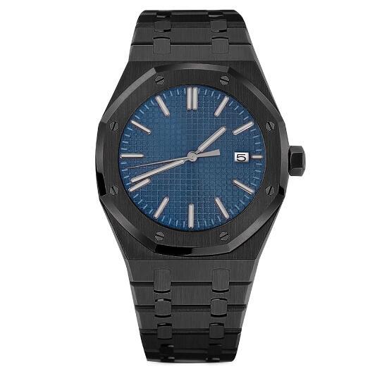 41mm PVD rose gold/black precision steel men's mechanical watch with NH35 movement sapphire glass
