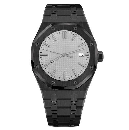 41mm PVD rose gold/black precision steel men's mechanical watch with NH35 movement sapphire glass