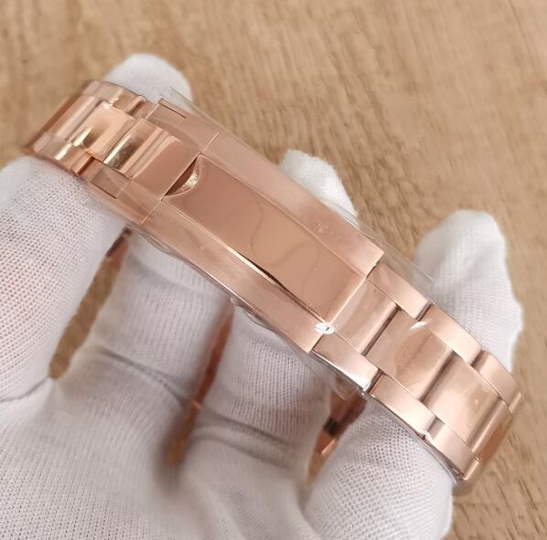 Men's mechanical watch in rose gold with a diameter of 40mm and equipped with a Japanese NH35 movement