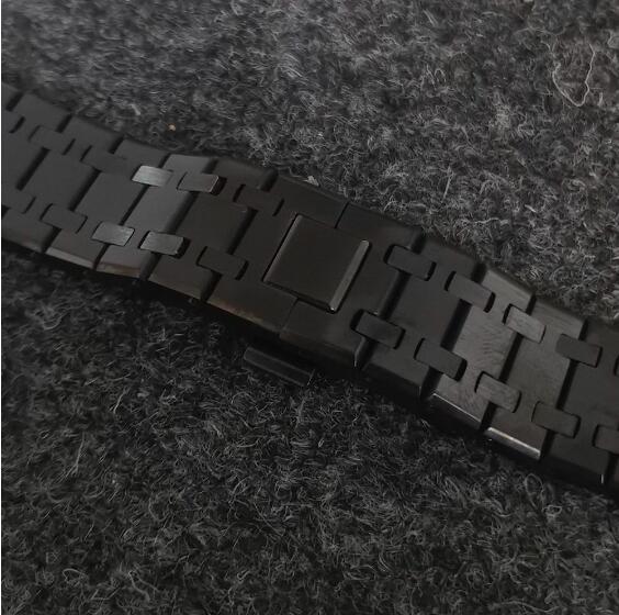 41mm PVD rose gold/black precision steel men's mechanical watch with NH35 movement sapphire glass