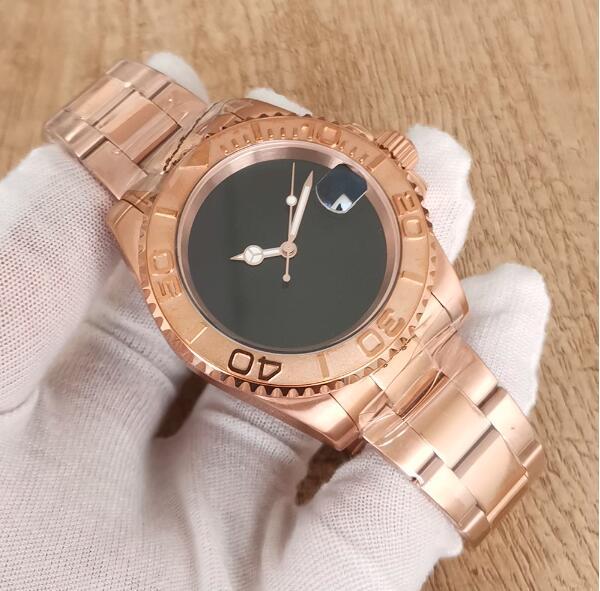 Men's mechanical watch in rose gold with a diameter of 40mm and equipped with a Japanese NH35 movement