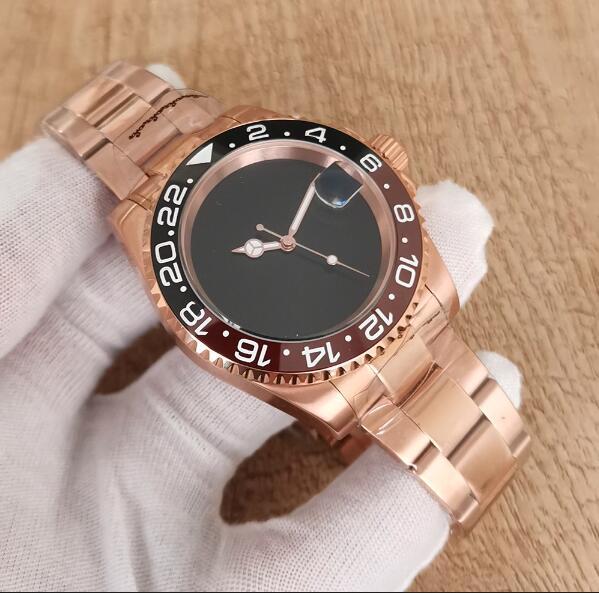 Men's mechanical watch in rose gold with a diameter of 40mm and equipped with a Japanese NH35 movement