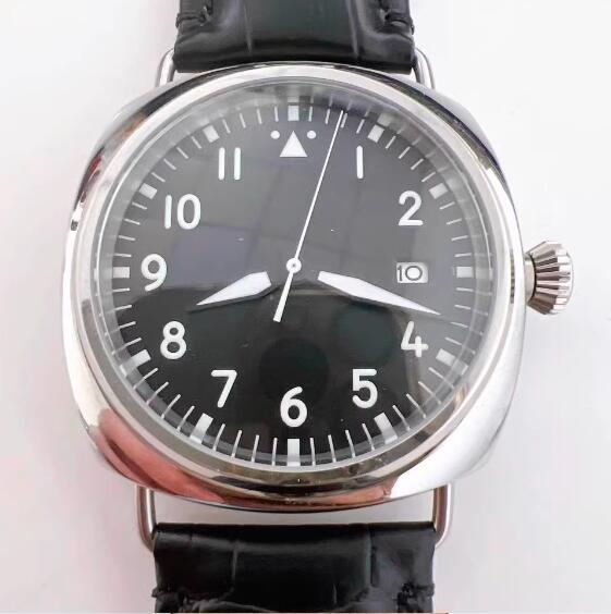 42mm men's mechanical watch with NH35 movement sapphire glass stainless steel case green glow