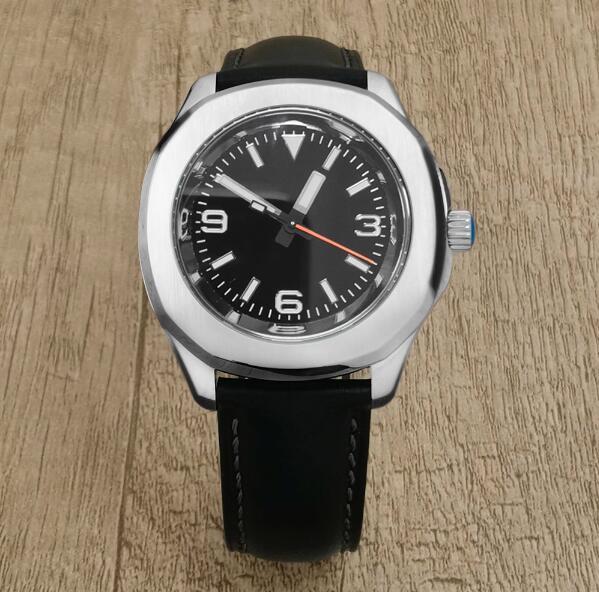 New men's automatic mechanical watch with 40mm precision steel case, 369 green glow lettering, equipped with Japanese NH35 movement